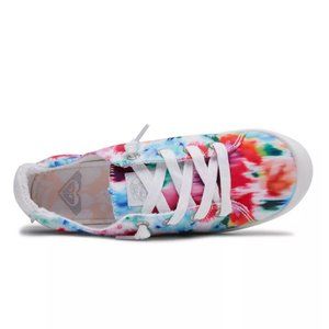ROXY bayshore III size 10 BNIB art print watercolor slip on sneakers